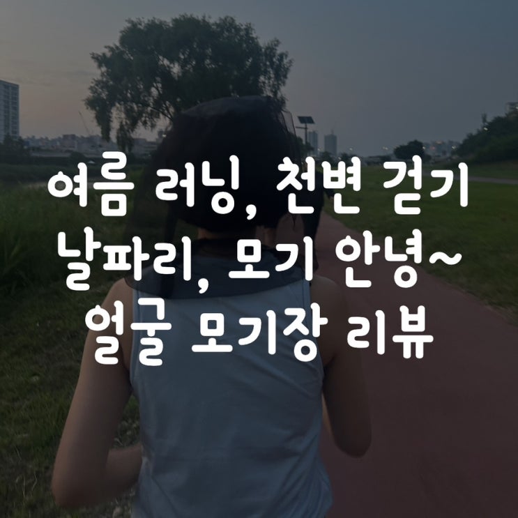 여름 러닝, 천변 걷기 날파리, 모기 안녕~ 얼굴 모기장 리뷰