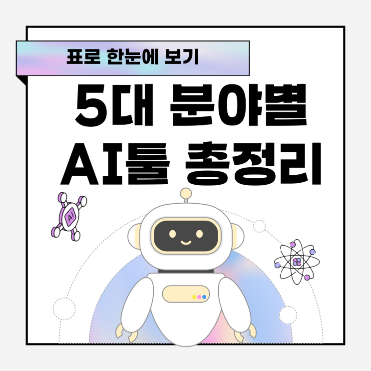  생성형 AI툴 5대 분야 총정리 - 텍스트 이미지 동영상 음악 마케팅까지
