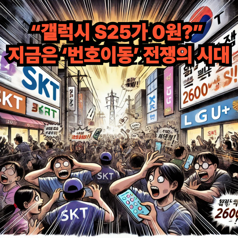 “갤럭시 S25가 0원?” 지금은 ‘번호이동’ 전쟁의 시대