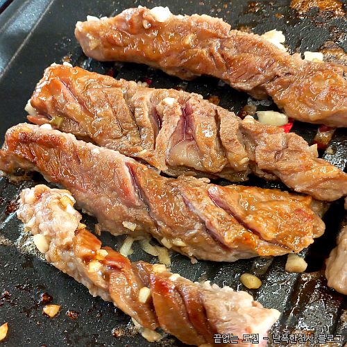 제주 소고기 맛집 하면? 노형동 제주원우정 소양념갈비살