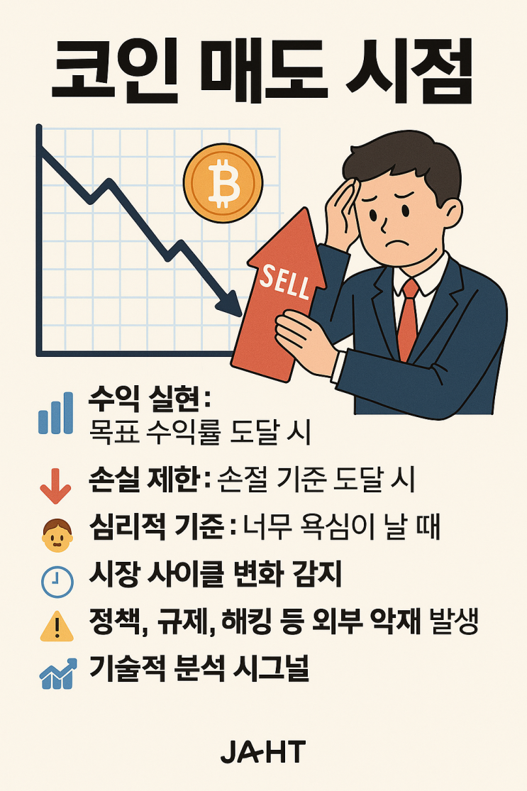  코인 매도 시점, 언제 팔아야 할까? 수익실현부터 손절 타이밍까지