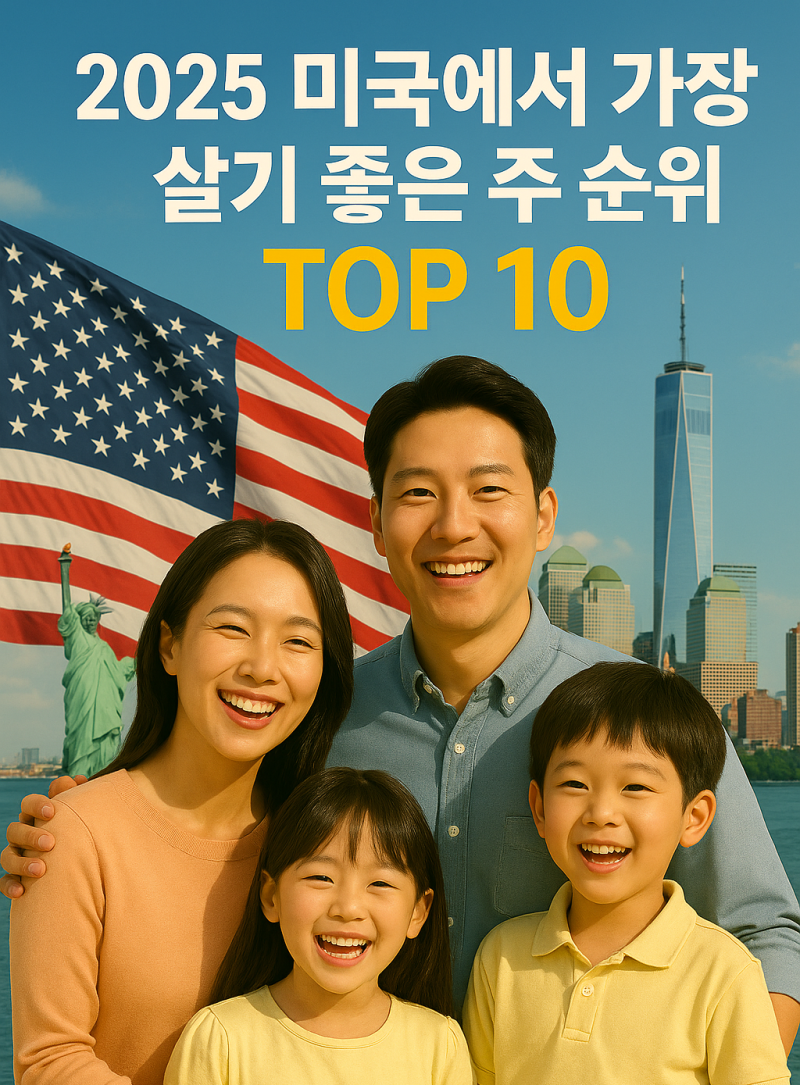 2025 미국에서 가장 살기 좋은 주 순위 TOP 10! 미국유학원 에이세프에서 알려드려요 : 네이버 블로그