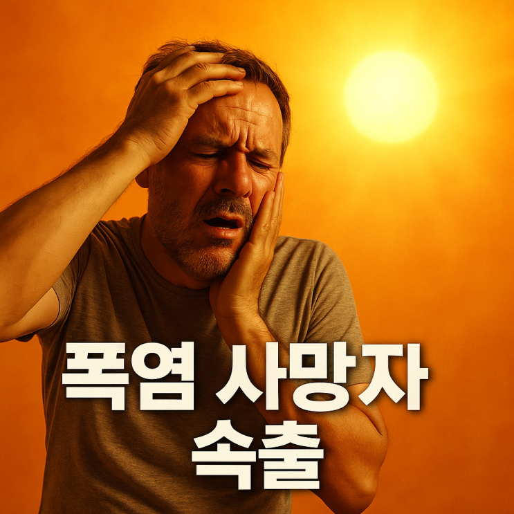 2025년 <b>폭염</b>, 이미 재난입니다 – <b>온열질환자</b> 급증 & 열대야... 