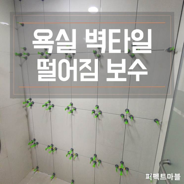  욕실벽타일 떨어짐 원인 하자보수 시공전문