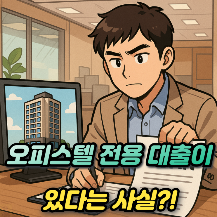  오피스텔 구입자금 대출한도 대상주택 대출기간 신청기간 금리 총정리!