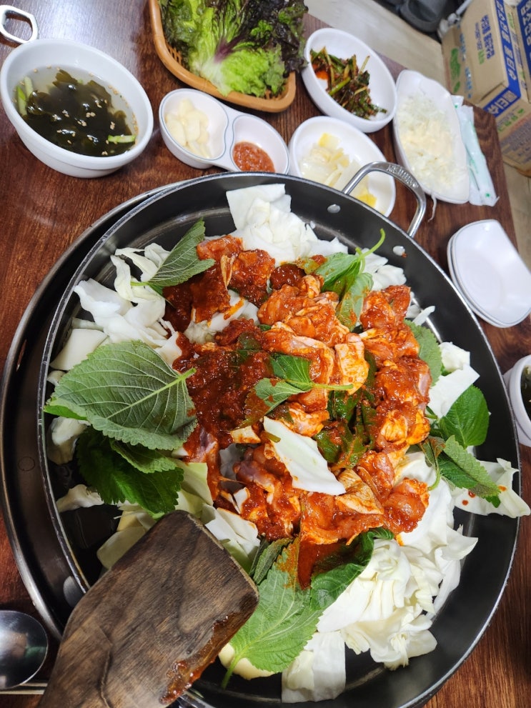  닭갈비 맛집 내돈내산 추천｜용산역 근처 오근내 닭갈비 본점