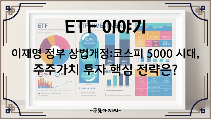  이재명 정부 상법개정: 코스피 5000 시대, 주주가치 투자 핵심 전략은?