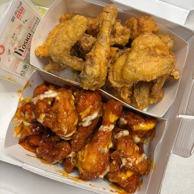  호식이두마리치킨 신메뉴 맵시크 내돈내산 후기
