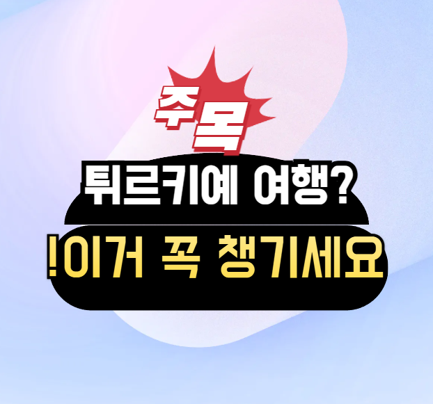  터키 여행 가기 전 꼭 챙겨야 할 준비물 7가지, 리라 환전부터 위생용품까지