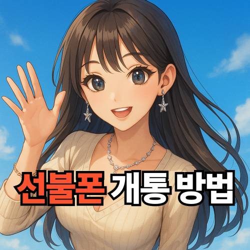  선불폰 데이터 무제한 앤텔레콤 개통 방법