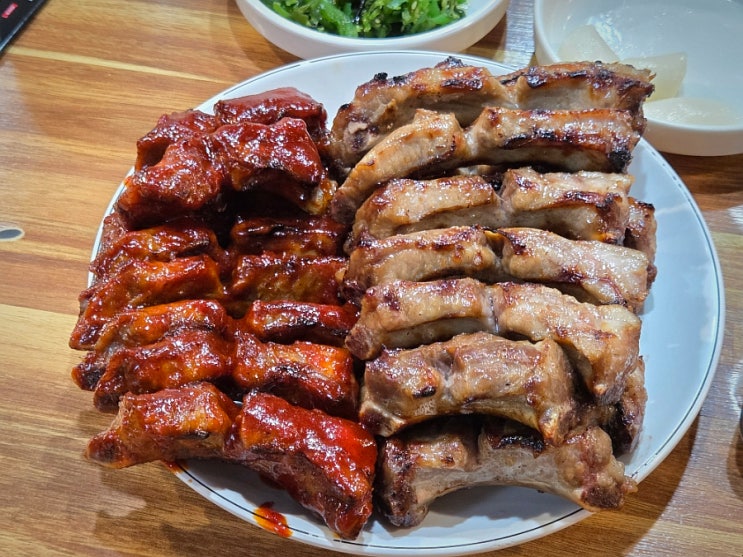  동오마을 맛집 인생극장 의정부점 양념쪽갈비, 매운쪽갈비, 최류탄 주먹밥 먹고왔어요