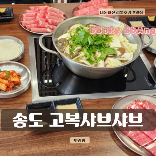  인천 맛집 - 송도 고복샤브샤브 리얼 후기