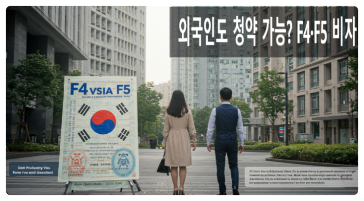  외국인도 청약 가능? F4·F5 비자 아파트 분양 & 중도금 대출 완벽 가이드