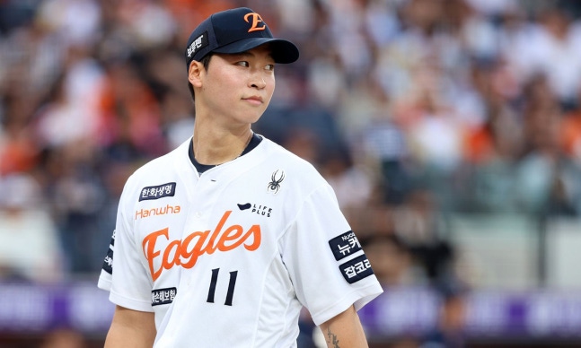앞 8위 NC 난타전 연장 혈투 끝 7대7 무승부, <b>김서현</b> 제구 <b>불안</b>