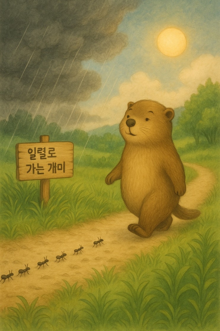  일렬로 가는 개미 _ 마르모트