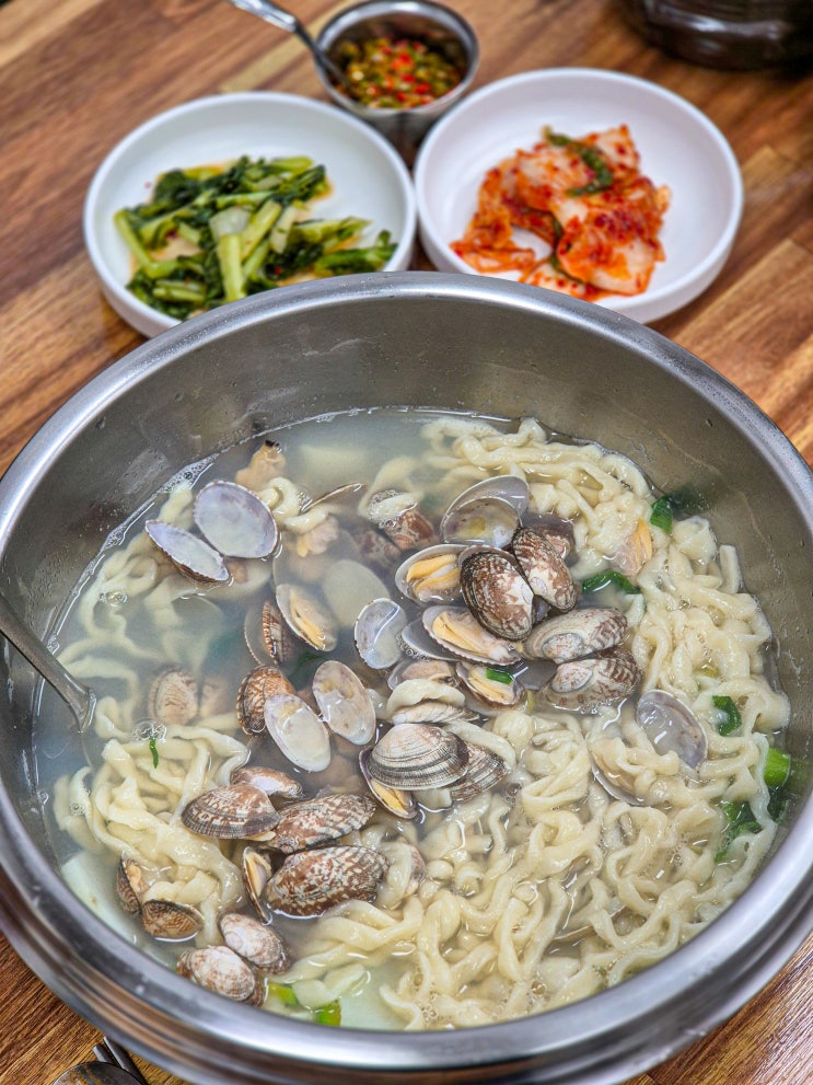  의왕 오전동 바지락칼국수 해장 맛집 선옥칼국수