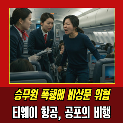  티웨이난동, 기내에서 벌어진 낙하산 요구와 폭력!