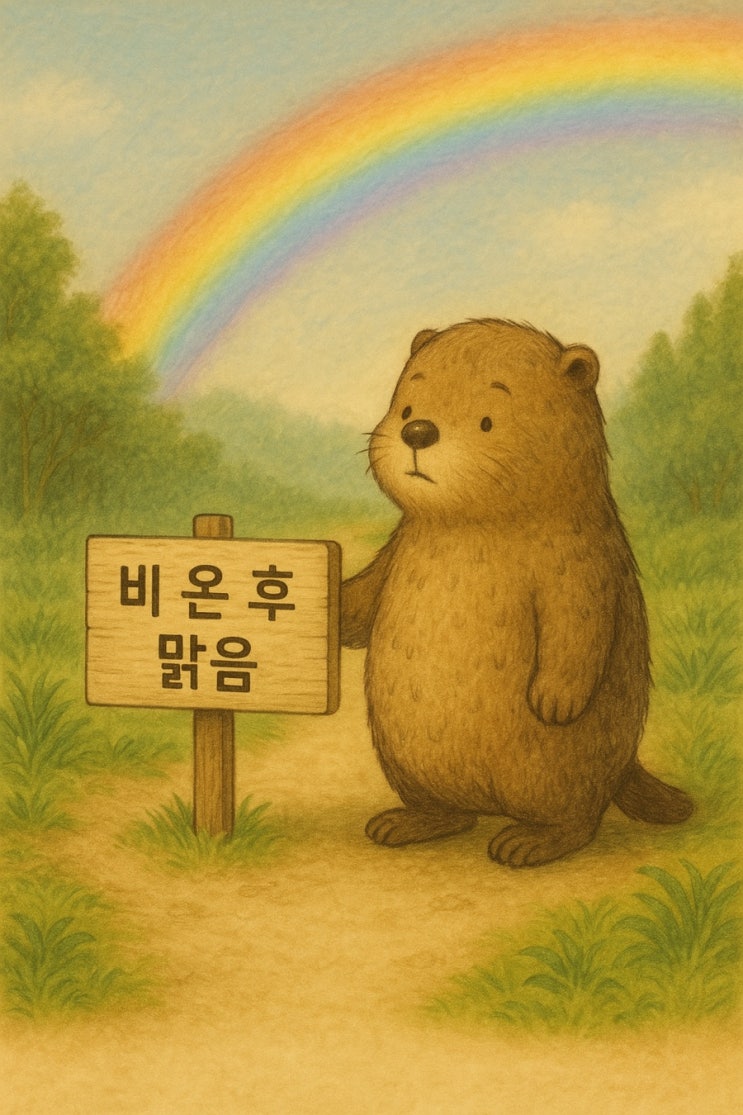  비 온후 맑음 _ 마르모트