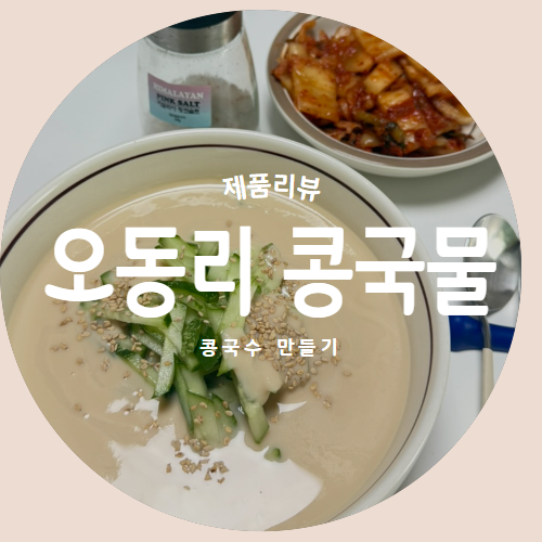  더운 여름 시원하게 진한 콩국물로 콩국수만들기 "오동리" 추천리뷰