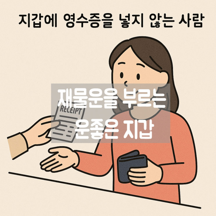  재물운을 부르는 운좋은 지갑