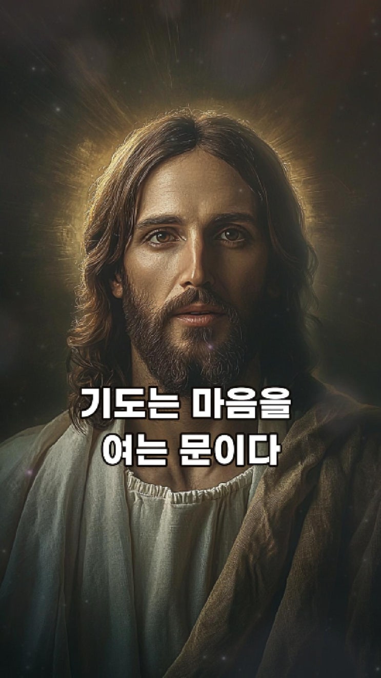  예수님의 메시지: 기도는 마음을 여는 문이다  예수님 마음️