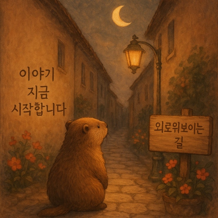  외로워 보이는 길 _ 마르모트