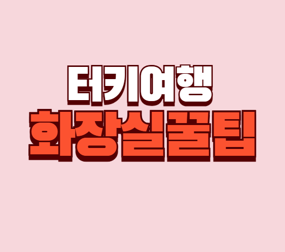  터키 화장실 문화 & 꿀팁 총정리, 급할 때 이거 몰라서 당황하지 마세요!
