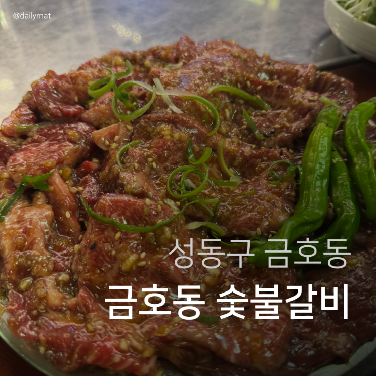  [금호동 맛집] 금선숯불 - 금남시장 양념 숯불갈비