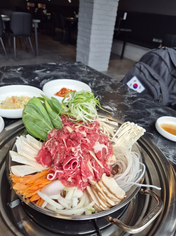  정발산맛집 극락돈 정발산점에서 소불고기 정식 한상