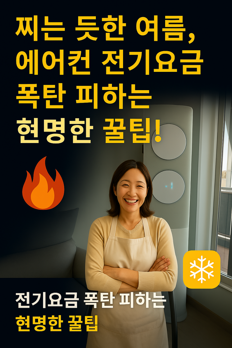  찌는 듯한 여름, 에어컨 전기요금 폭탄 피하는 현명한 꿀팁!
