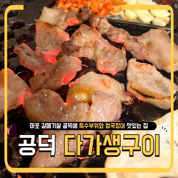   공덕 고깃집 추천! 다가생구이 서울본점 내돈내산 후기