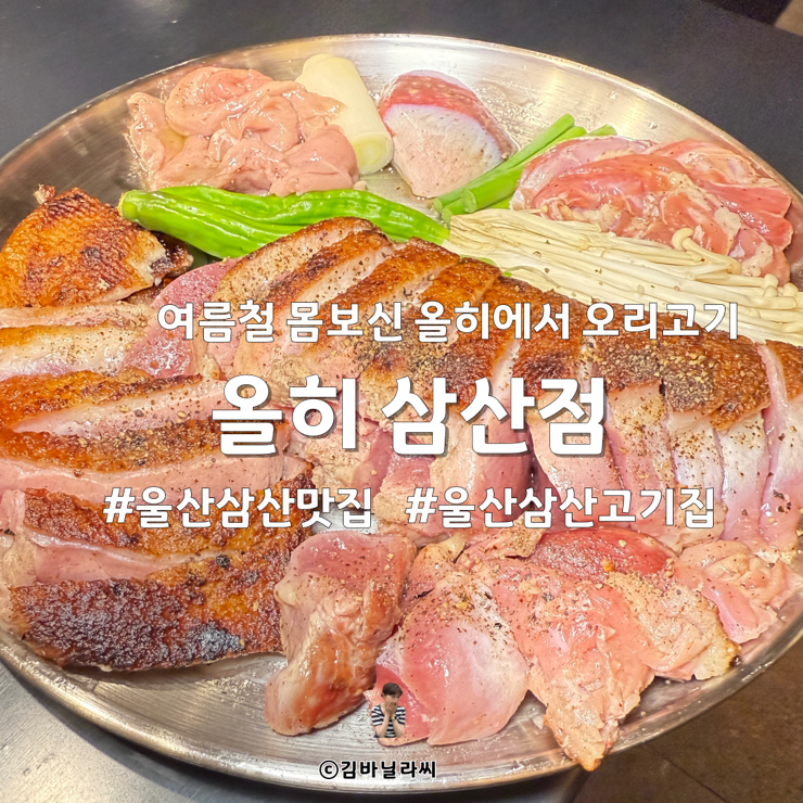  울산 삼산 맛집 올히 통오리반마리 여름철 몸보신 고기집