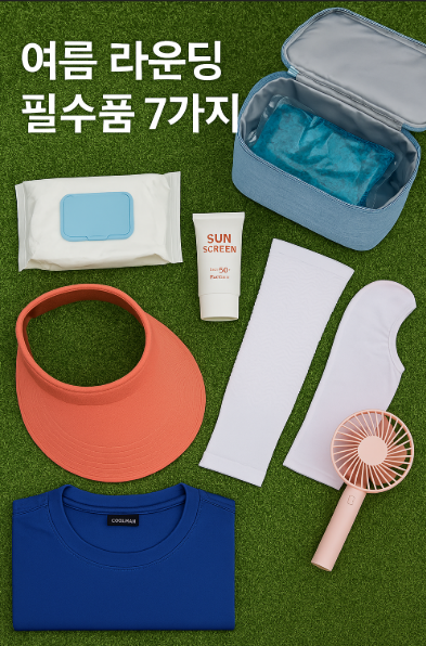  여름 라운딩 필수템 5가지 무더위 조심
