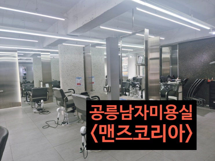  공릉동 미용실 맨즈코리아 - 대표원장 성형컷과 다운펌 재방후기