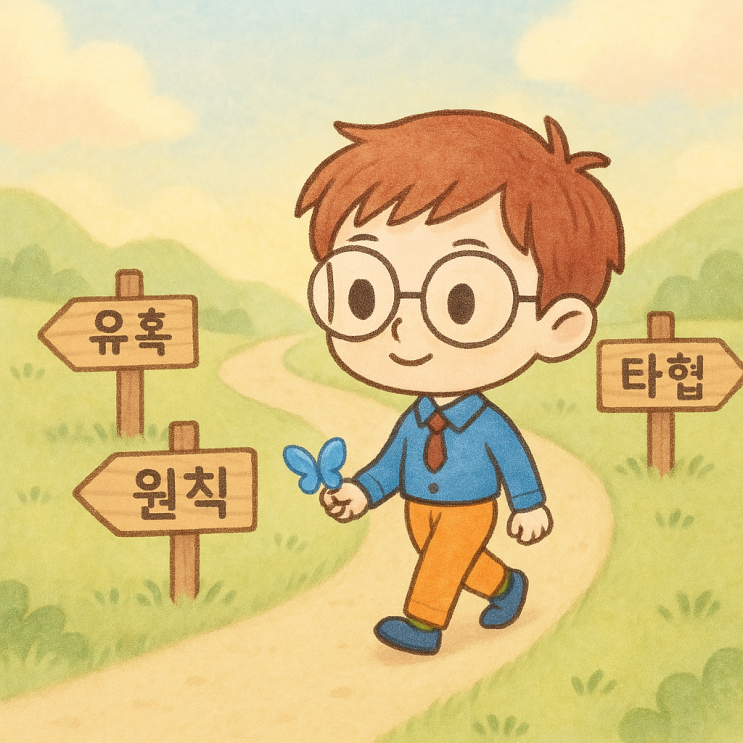  신념이 있는 원칙과 확고한 생각이 만드는 삶의 기준