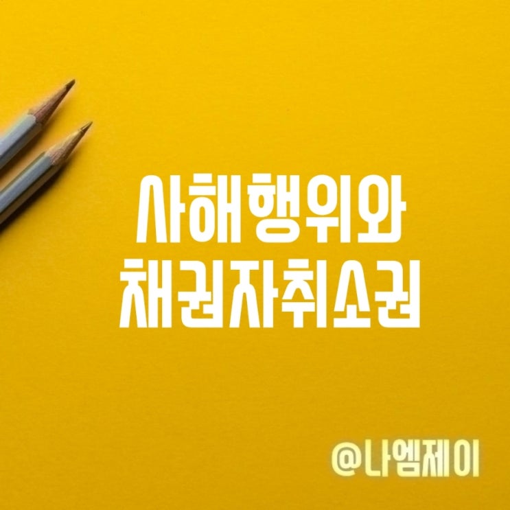 사해행위 뜻 채권자취소권 요건 사해행위 뜻 채권자취소권 요건