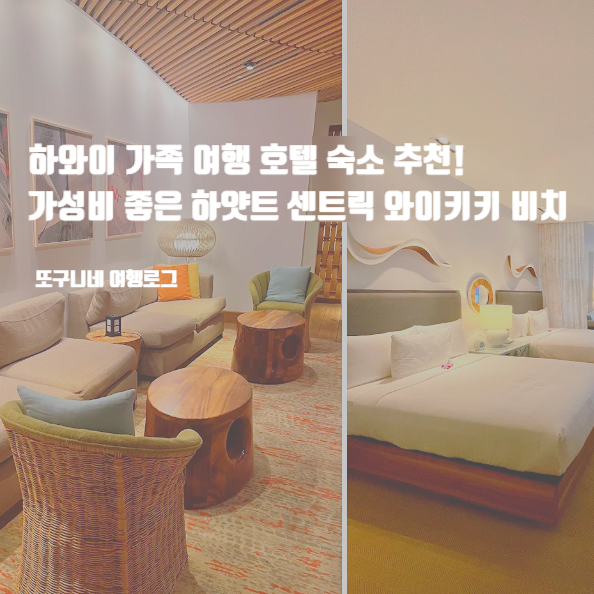  하와이 가족 여행 호텔 숙소 추천! 가성비 좋은 하얏트 센트릭 와이키키 비치