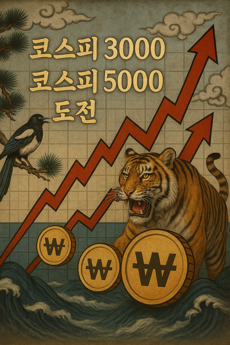  코스피 3000 돌파! 국내 주식시장이 코스피 5000에 도달하기 위한 조건과 전망 총정리