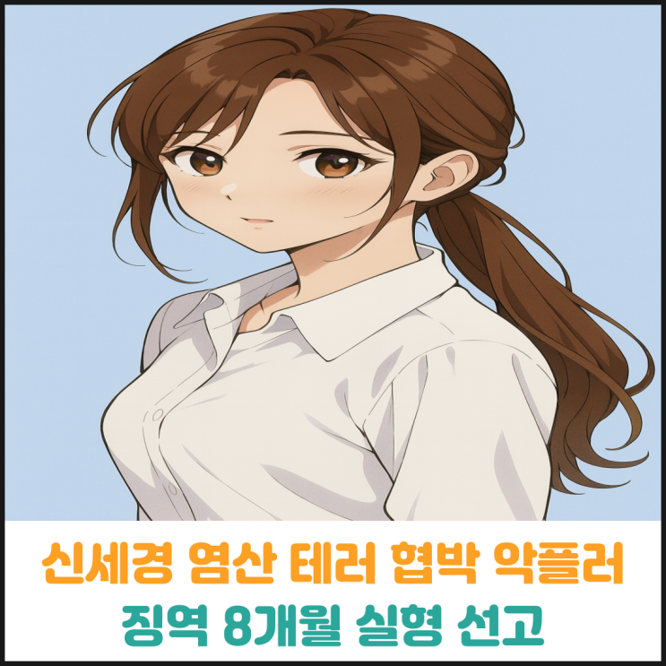 신세경 염산 테러 협박 악플러, 징역 8개월 실형 선고 신세경 염산 테러 협박 악플러, 징역 8개월 실형 선고