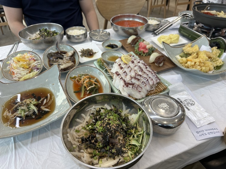  모임 장소로 좋은 포항 횟집 추천 영일대해수욕장 물회 맛집 영일대궁