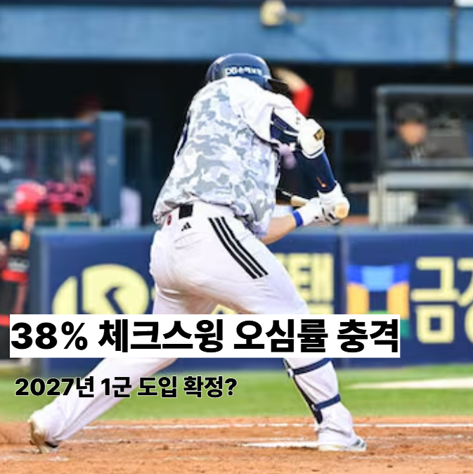 <b>체크스윙 비디오판독 도입</b> 시급한 이유, 38% 오심률이... 