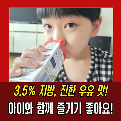  믈레코비타 3.5% 멸균우유, 아이와 함께 마시기 좋은 고소한 맛!