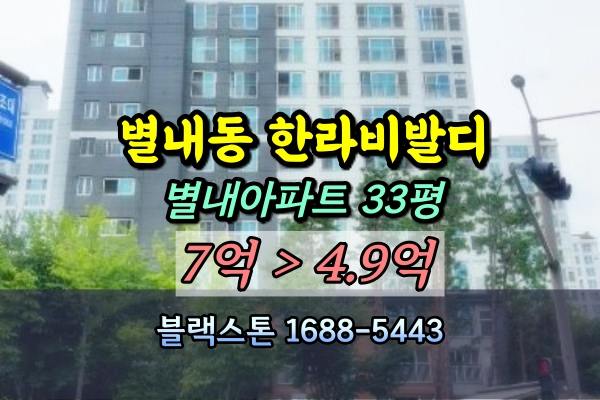  별내별가람역한라비발디 경매 33A평 [2024타경77969]