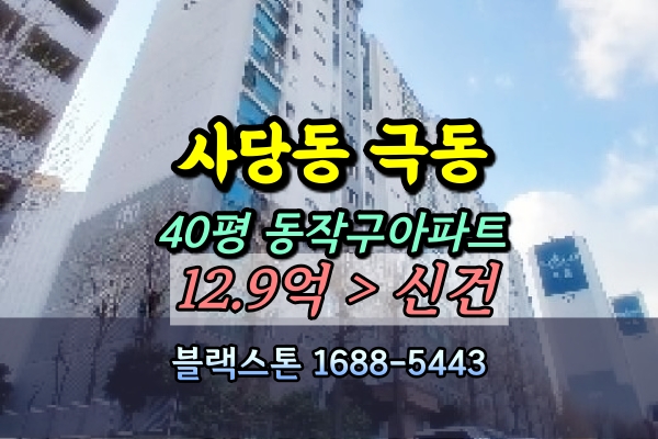  사당동 극동아파트 경매 40평 [2025타경106]