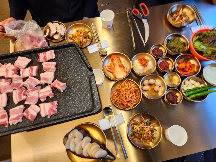  호평동 삼겹살 맛집, 박포식육식당에서 행복한 고기흡입!