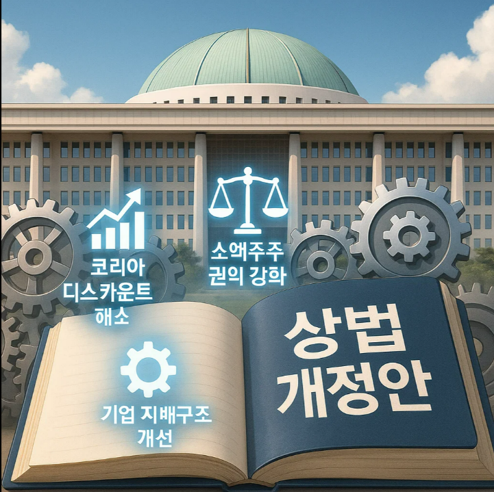 2025 상법 개정안: 코리아 디스카운트 해소와 소액주주 권익 강화! 핵심 내용, 3% 룰, 그리고 수혜주는? 2025 상법 개정안: 코리아 디스카운트 해소와 소액주주 권익 강화! 핵심 내용, 3% 룰, 그리고 수혜주는?