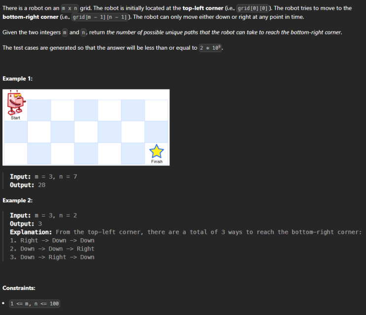  JAVA_LeetCode 62_Unique Paths