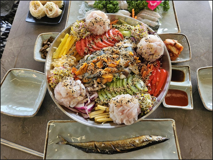  을왕리 데이트·가족외식 맛집! 어부신광호에서 바다 보며 회 한 점
