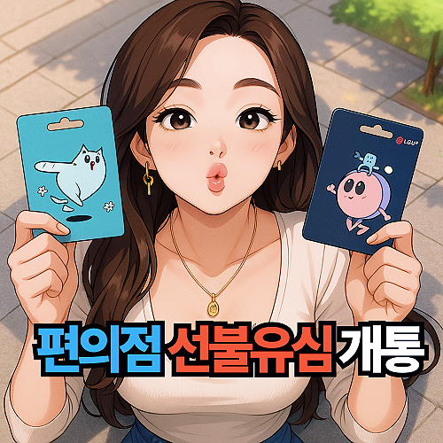  편의점 선불유심 개통 셀프 접수 방법 정리