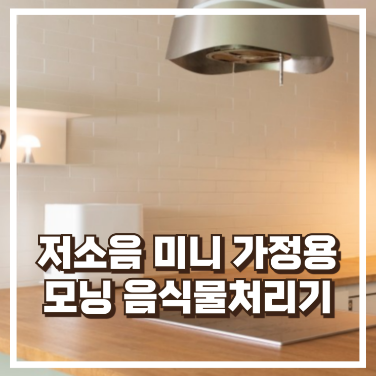  저소음 미니 가정용 음쓰처리기 모닝 음식물처리기 4L 리뷰, 혜택가